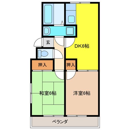 メゾン羽根西の物件間取画像